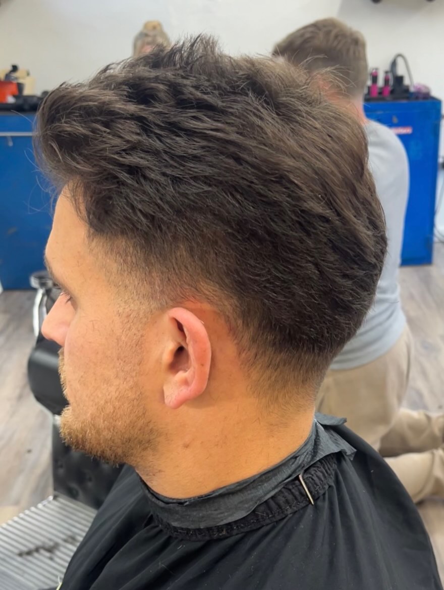 Textured crop with a low fade